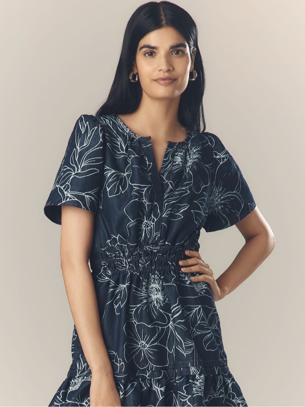 The Somerset Denim Mini Dress